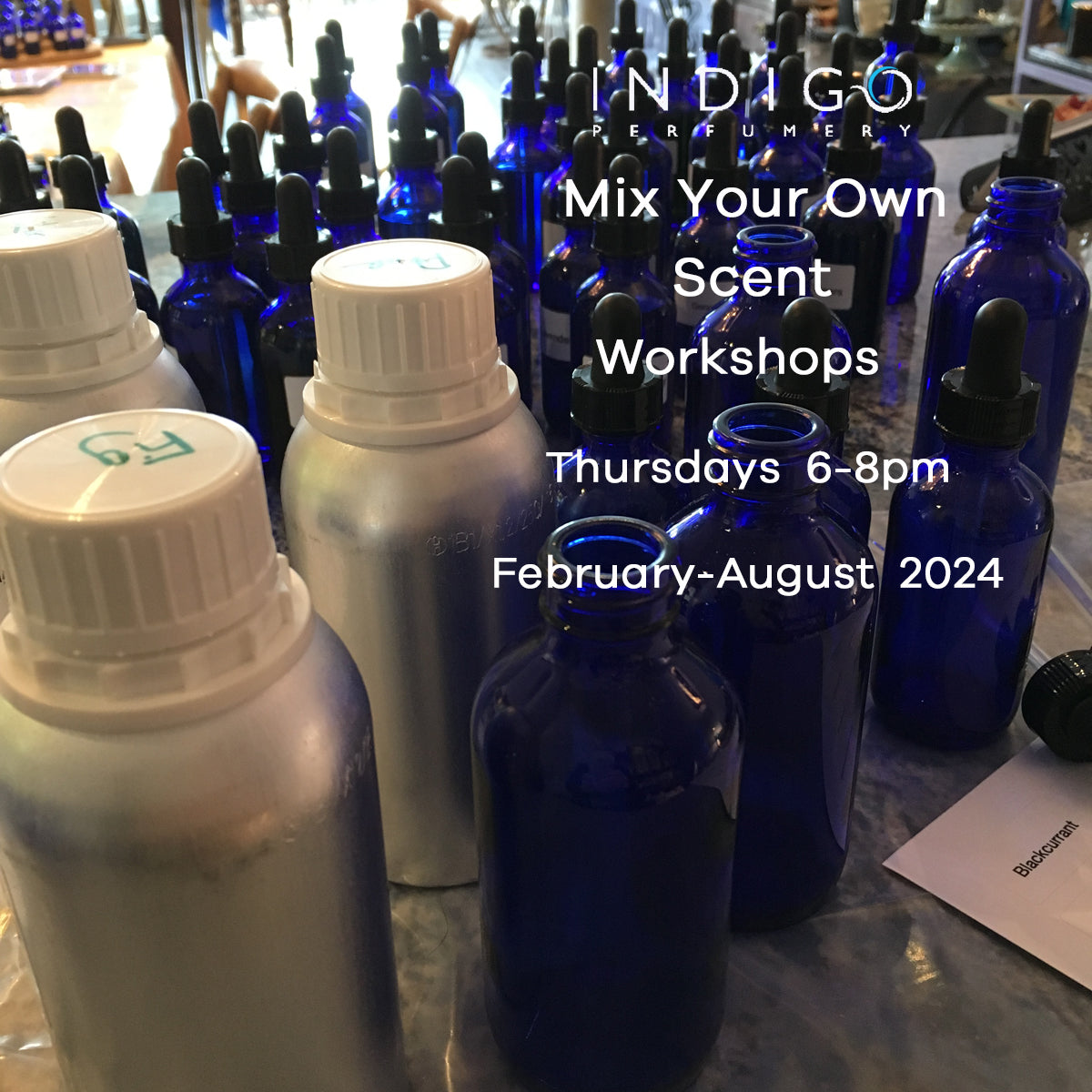 Indigo Mix Your Own Scent Workshops 2024