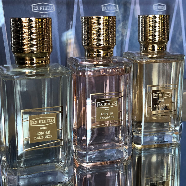 EX NIHILO Discovery Set Indigo Perfumery has niche and natural perfumes and artistic fragrances, and concierge service. www.indigoperfumery.com.