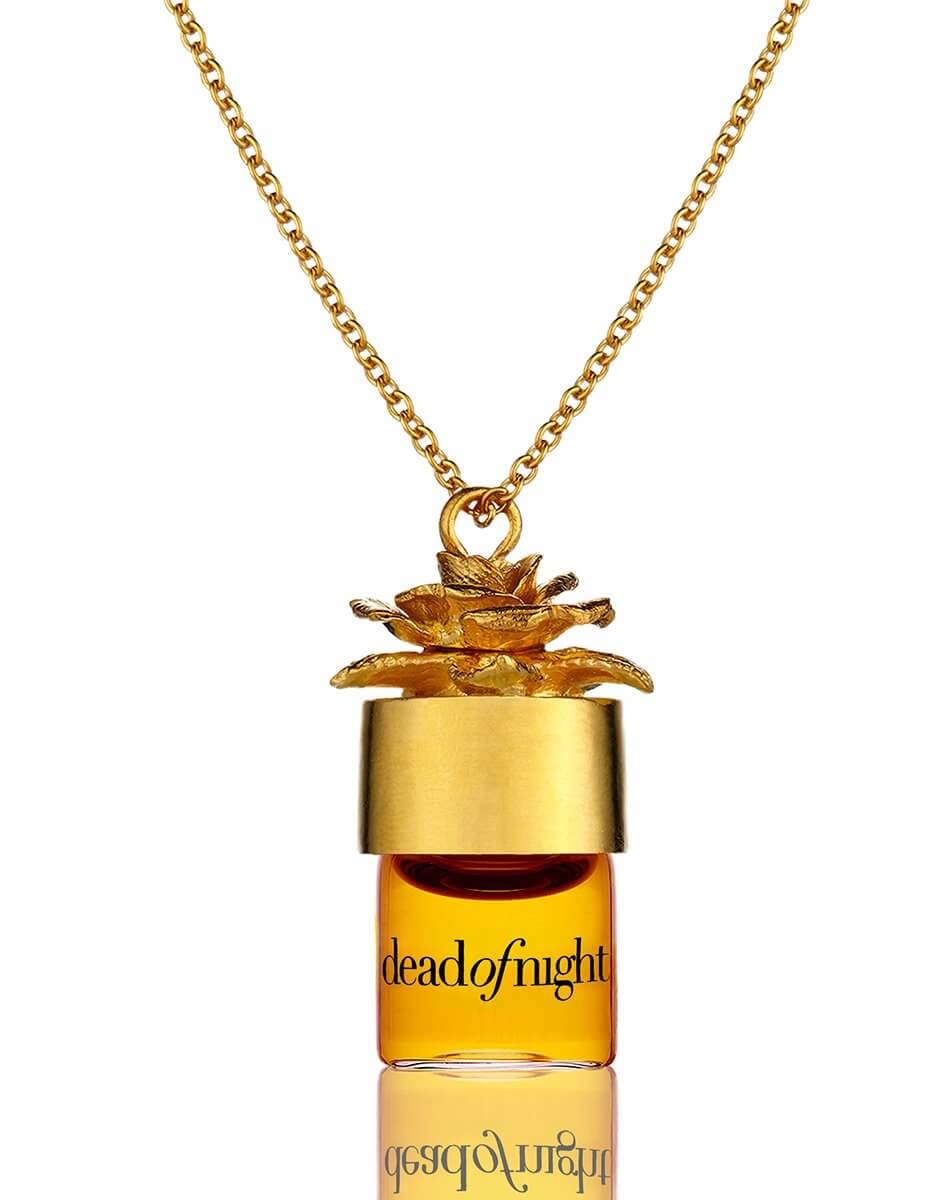 deadofnight 1.25 ml. oil with 24" necklace by strangelove at Indigo Perfumery