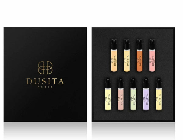 Dusita Discovery Set Indigo Perfumery has niche and natural perfumes and artistic fragrances, and concierge service. www.indigoperfumery.com.