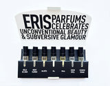 Eris Discovery Set Indigo Perfumery has niche and natural perfumes and artistic fragrances, and concierge service. www.indigoperfumery.com.