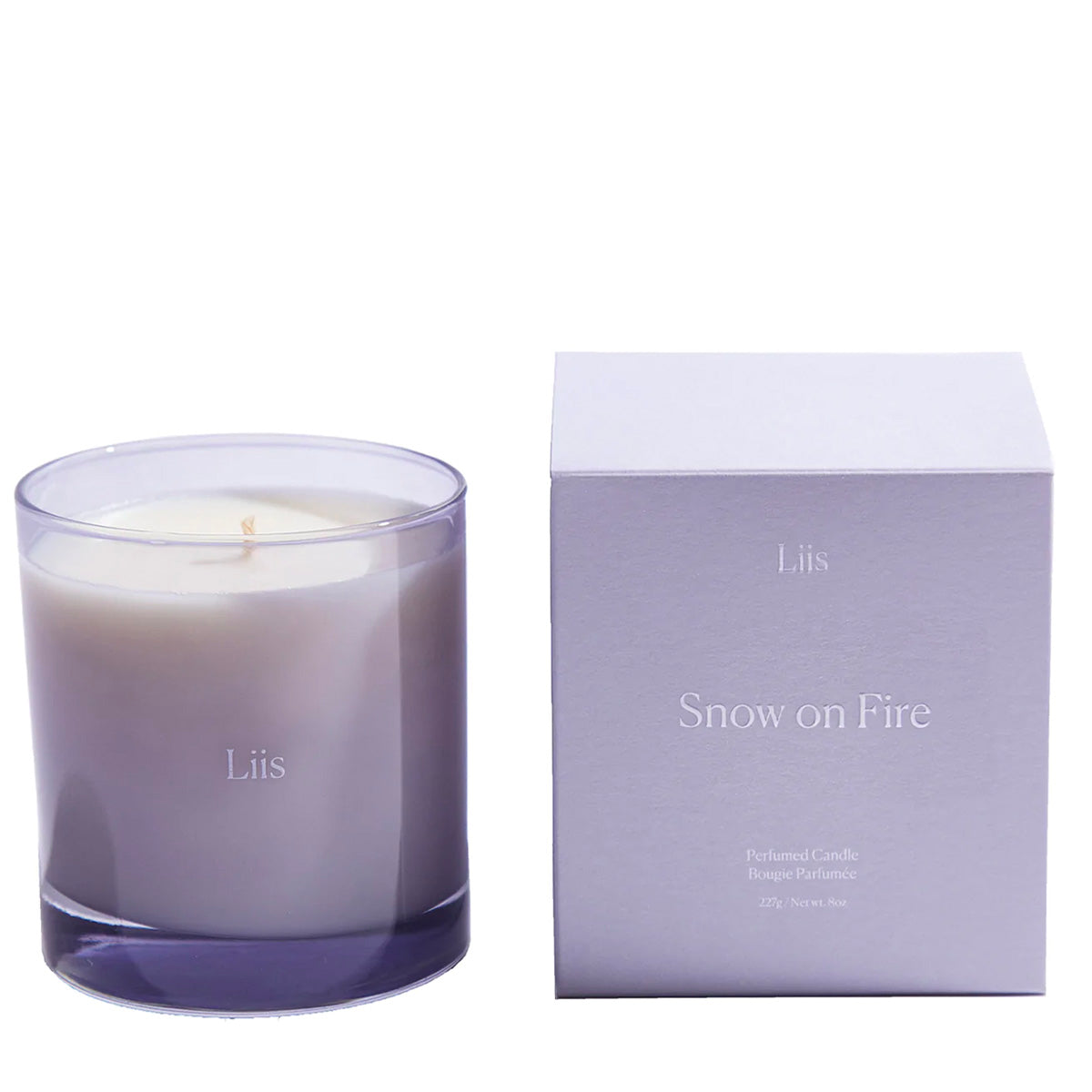 Snow on Fire candle by Liis at Indigo Perfumery