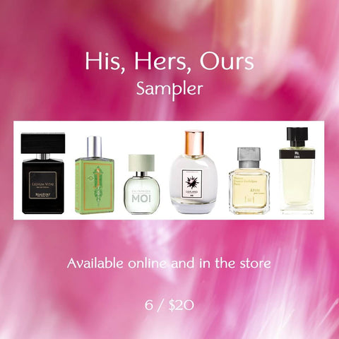 His, Hers, Ours Sampler at Indigo Perfumery
