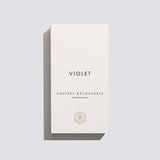 Violet Discovery Set Indigo Perfumery has niche and natural perfumes and artistic fragrances, and concierge service. www.indigoperfumery.com.